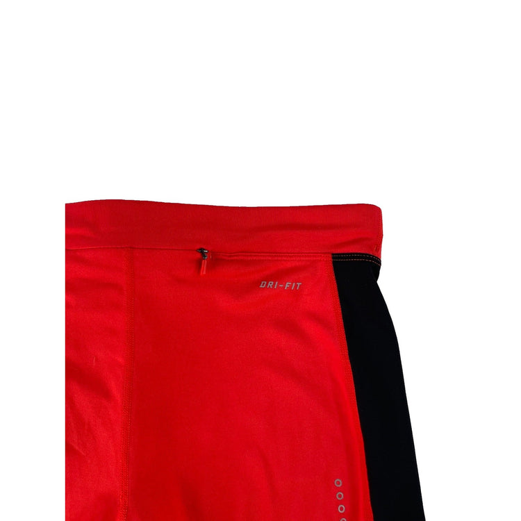 Women's Nike Dri-FIT Performance Compression Shorts, Red and Black, Size M