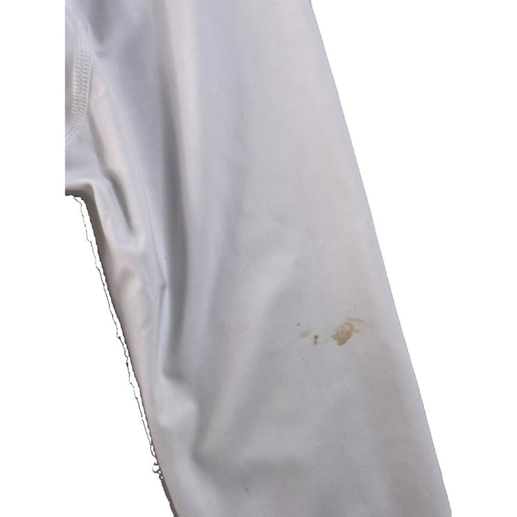 Women's Lululemon Athletica White Long-Sleeve Quarter-Zip Athletic Top Size 10