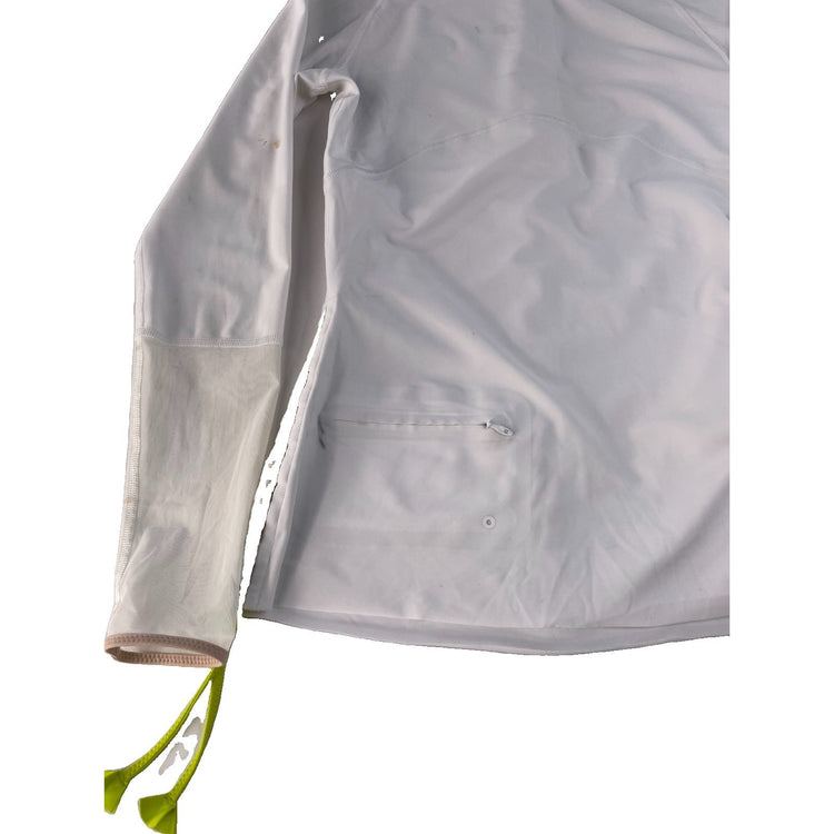 Women's Lululemon Athletica White Long-Sleeve Quarter-Zip Athletic Top Size 10