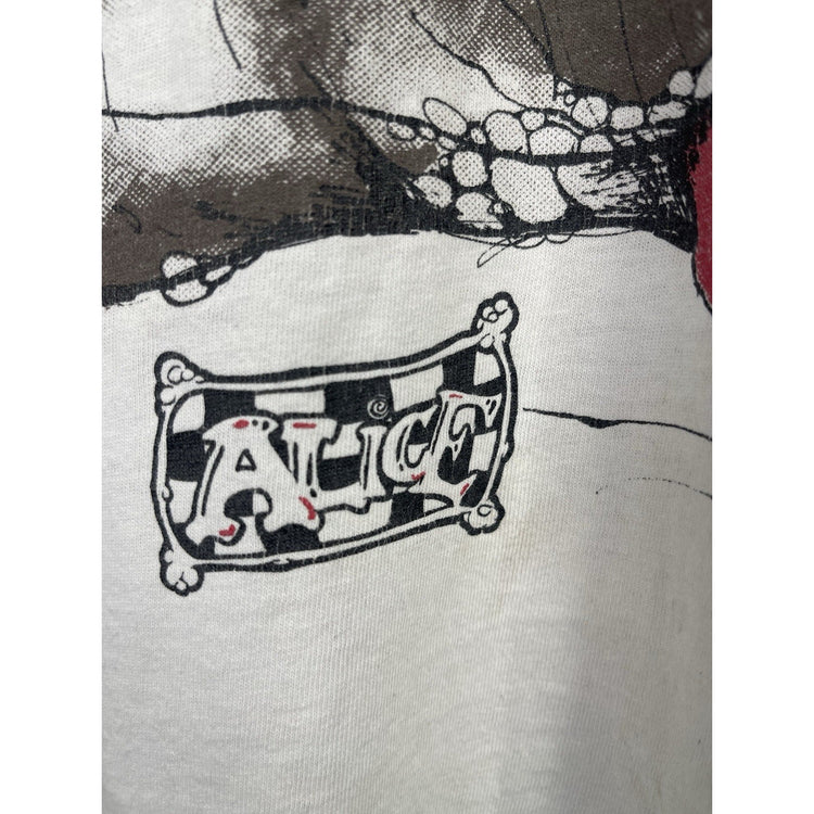 Vintage ALICE IN WONDERLAND Cheshire Cat T Shirt Andazia 2 Sided Large 1990’s