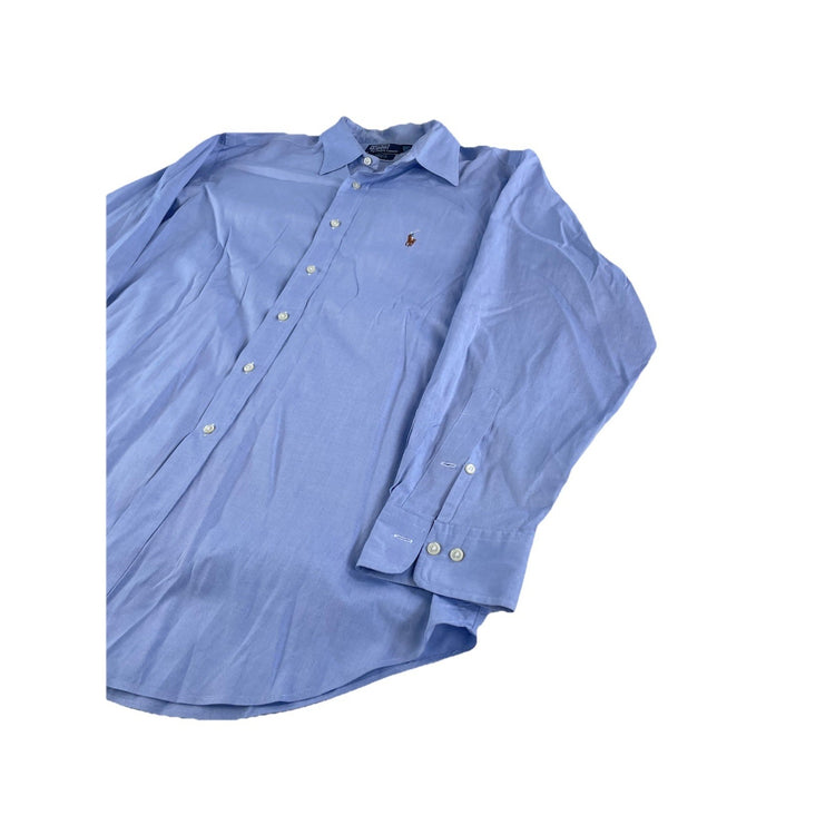 Men’s Polo Ralph Lauren Light Blue Andrew Classic Fit Button Down Size 17 34/35