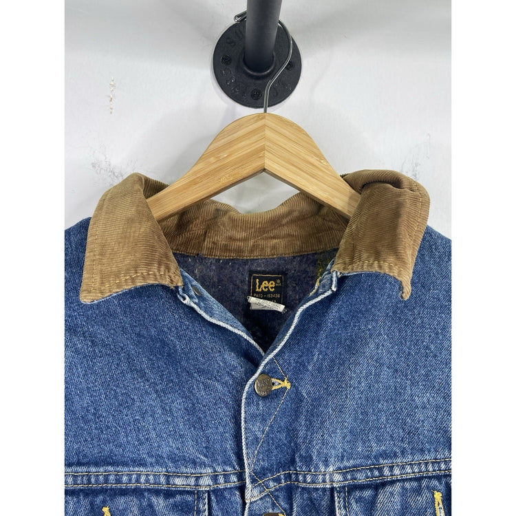 Vintage 60s Lee Riders Blue Denim Trucker Cotton Lined Men’s Jacket Size XL