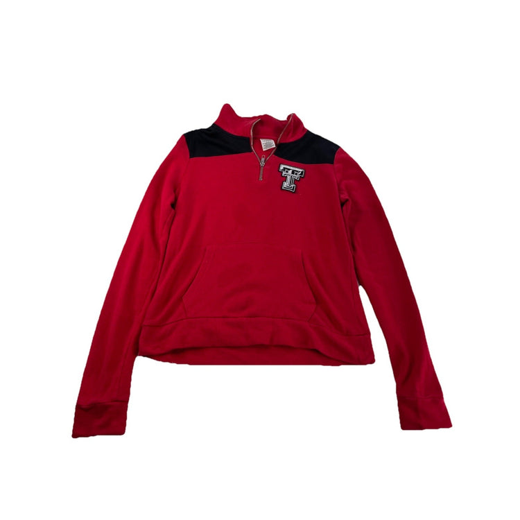 Womens Victoria Secret Texas Tech Quarter Zip Size S/P
