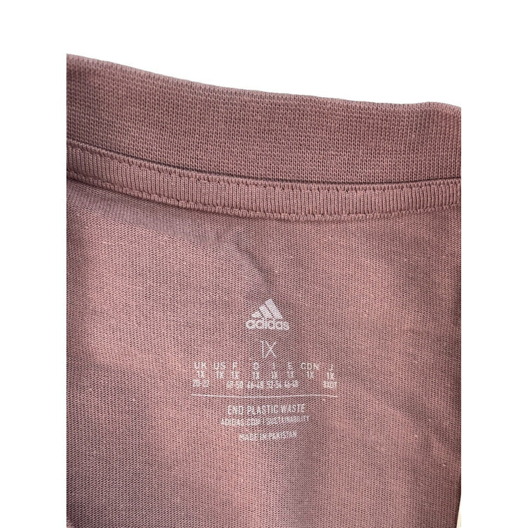 Women's Adidas Long-Sleeve Graphic Tee Dusty Rose/Mauve Size 1X