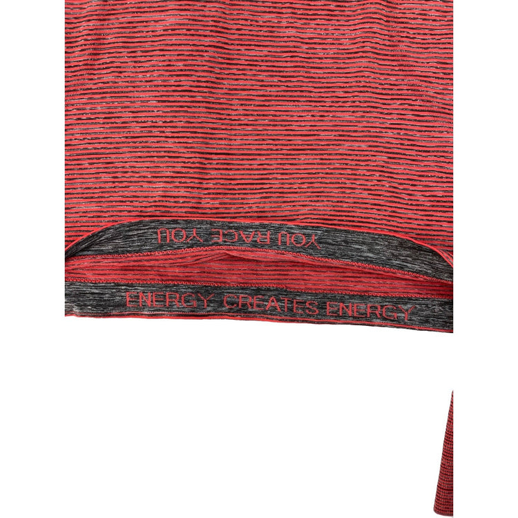 Women's Lululemon Athletica Red & Black Striped Long Sleeve Shirt Size 10