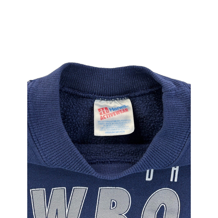 Men’s Vintage Hanes Activewear “ Dallas Cowboys “ Navy Blue Sweatshirt Size M