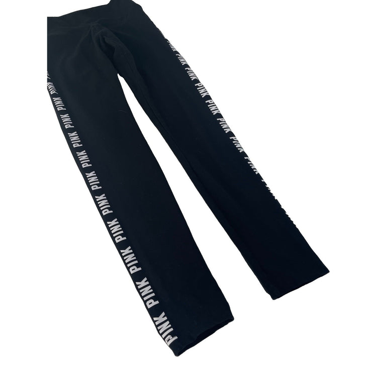 Womens PINK Victorias Secret Black Leggings Size Small
