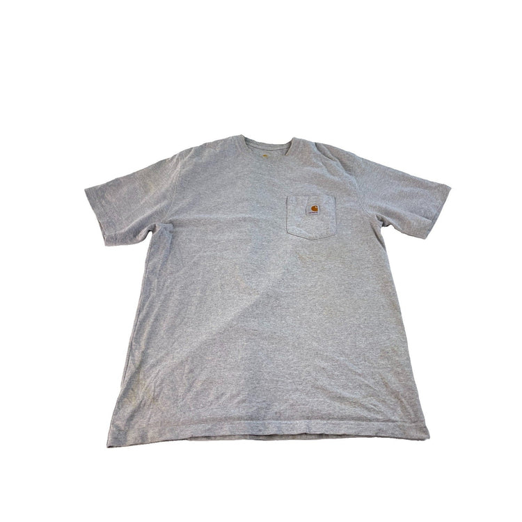 Mens Carhartt Grey Basic Pocket T-Shirt Size L