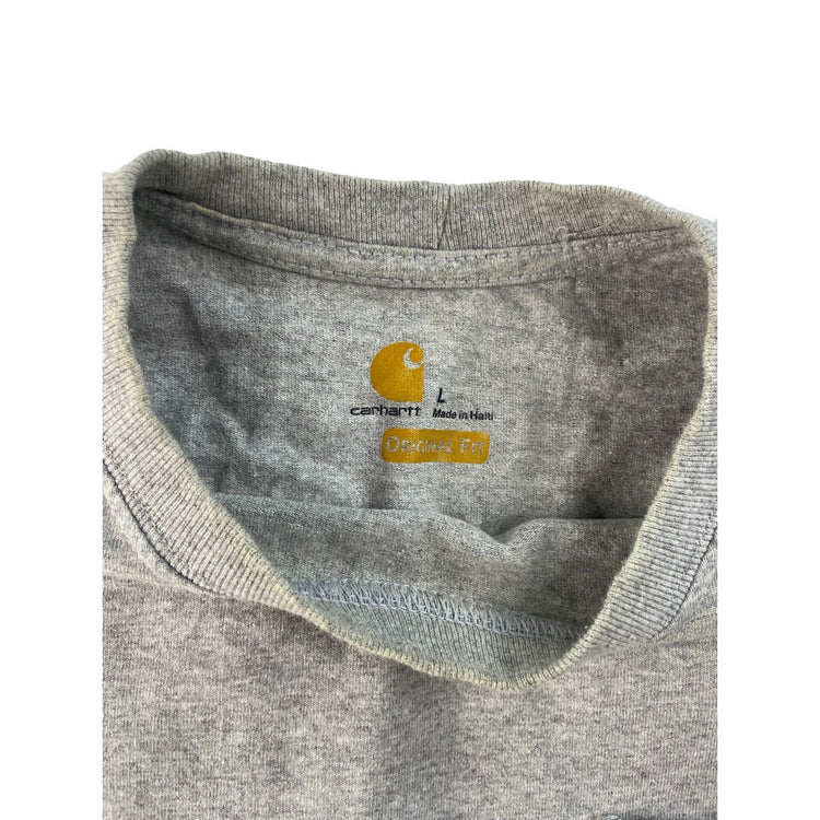 Mens Carhartt Grey Basic Pocket T-Shirt Size L