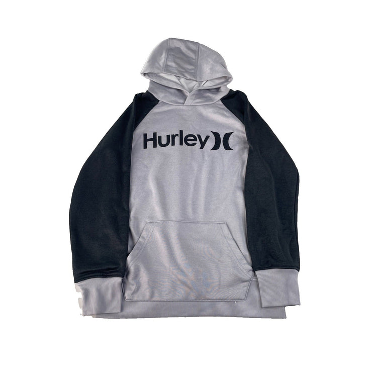 Kids Hurley Black & Gray Crewneck Sweater Size 10/12