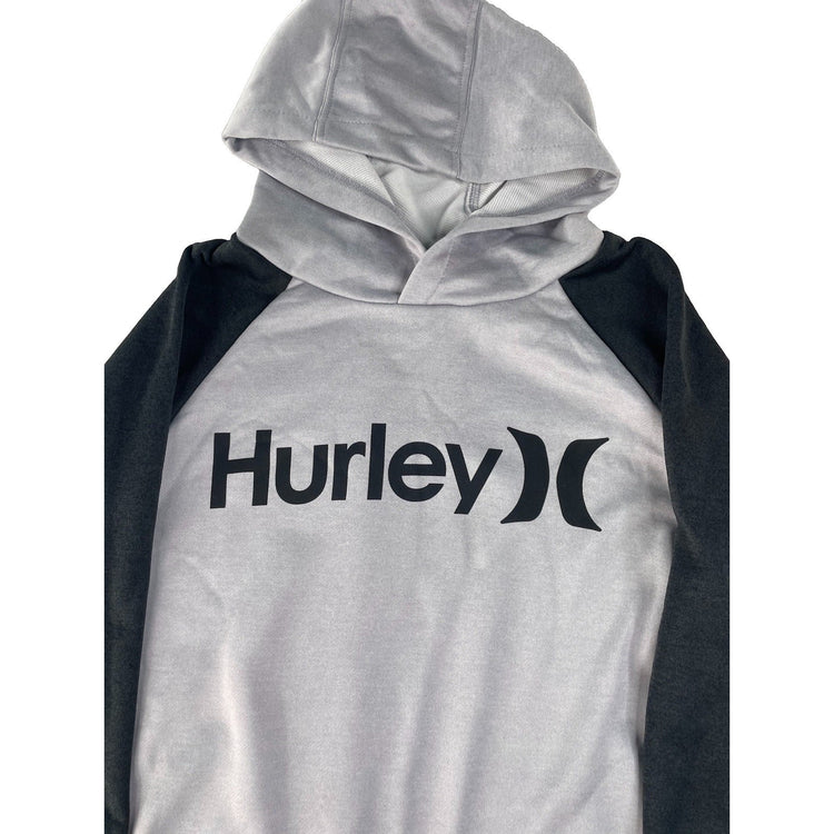 Kids Hurley Black & Gray Crewneck Sweater Size 10/12