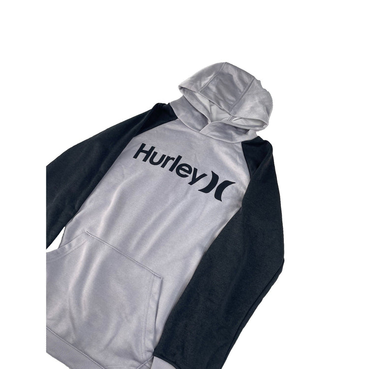 Kids Hurley Black & Gray Crewneck Sweater Size 10/12