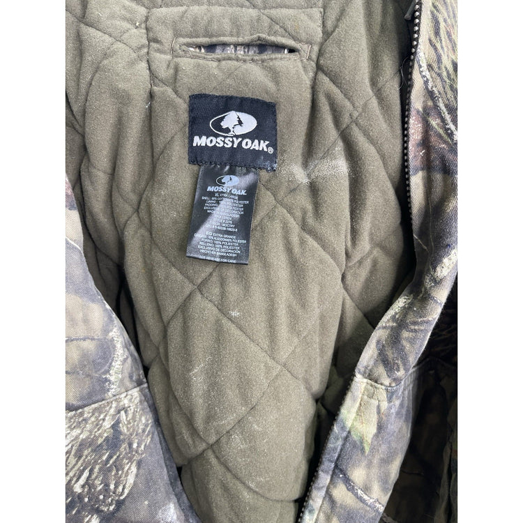 Mossy Oak Break Up Country Mens Camouflage Hunting Zip Up Hoodie Size XL