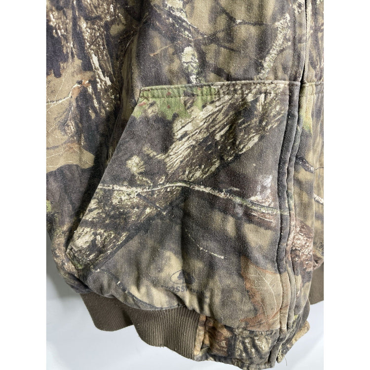 Mossy Oak Break Up Country Mens Camouflage Hunting Zip Up Hoodie Size XL