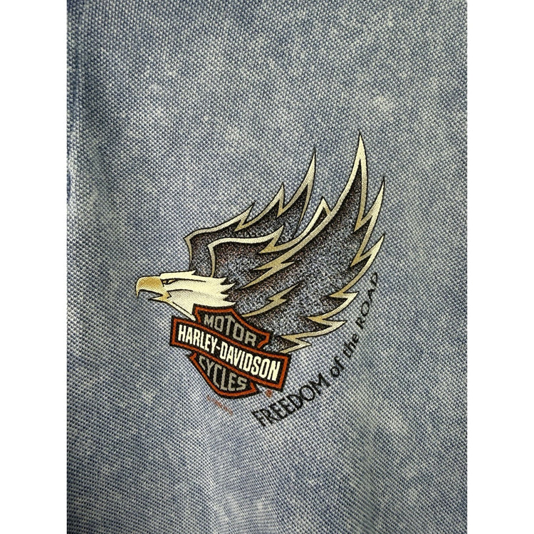 Vintage 1998 Harley Davidson Polo Shirt Size L