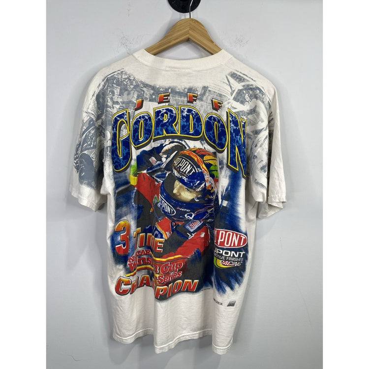 Vintage Jeff Gordon All Over Print 1998 T Shirt Men’s XL Nascar