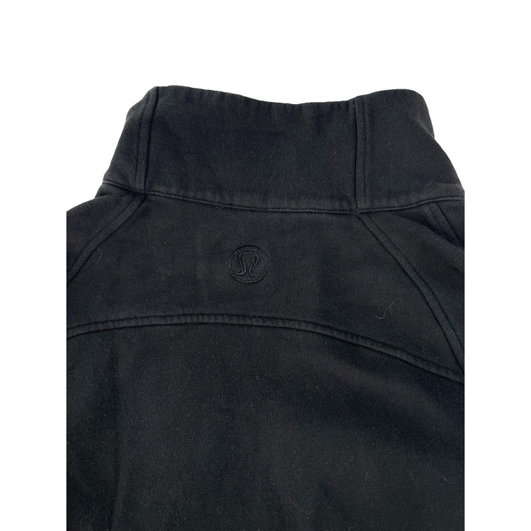 Women's Lululemon Scuba Oversized Half-Zip Hoodie Black XL/XXL