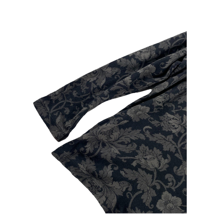 Womens Lauren Ralph Lauren Size Large Dark Floral Damask Blouse