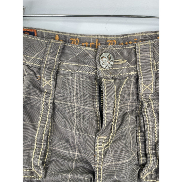 Women’s Rock Revival Plaid Short Shorts Size 25