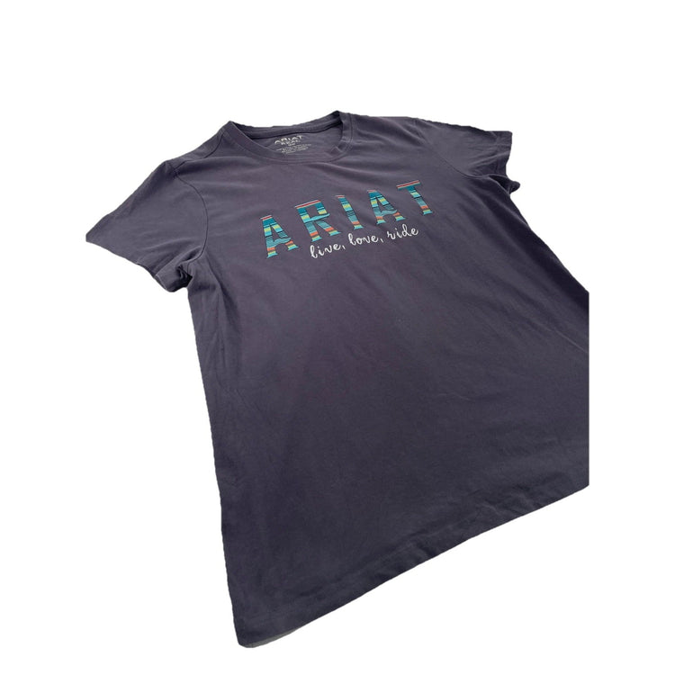 Women’s Ariat REAL Classic Dark Gray Tee Size M
