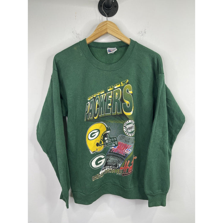 Men’s VTG Green Bay Packers ABC Monday Night Football Sweatshirt Sz Large
