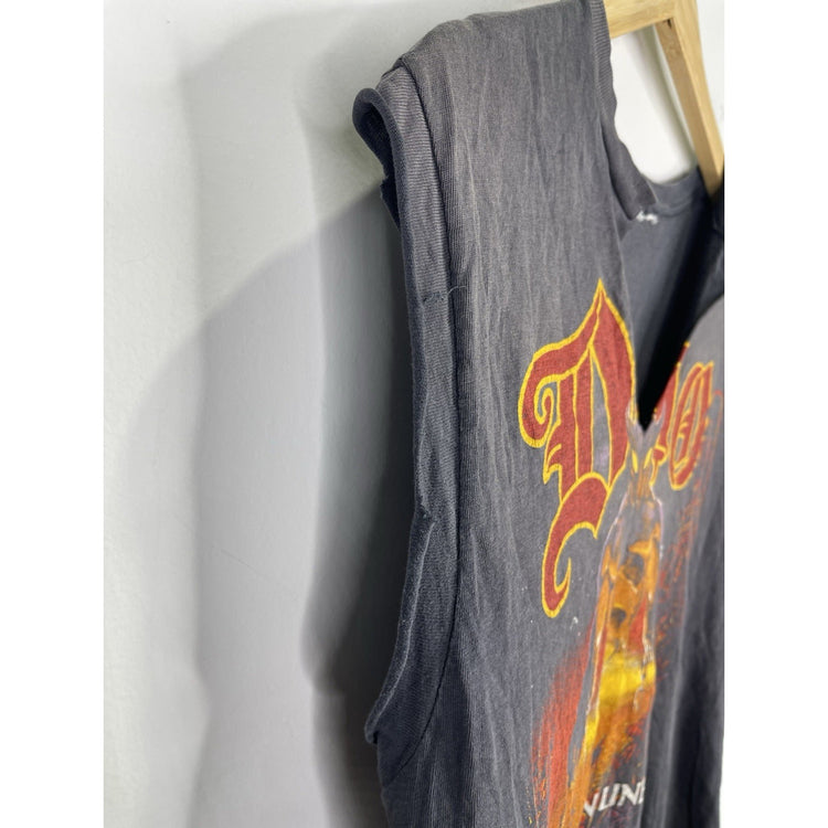 Vintage Gray Men’s 1984 DIO Last in Line Tour Distressed Sleeveless Tank Sz M