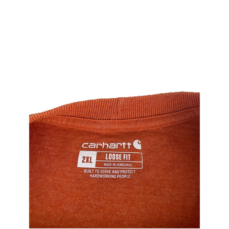 Mens Carhartt Orange Loose Fit Lone Star State Shirt Size 2Xl