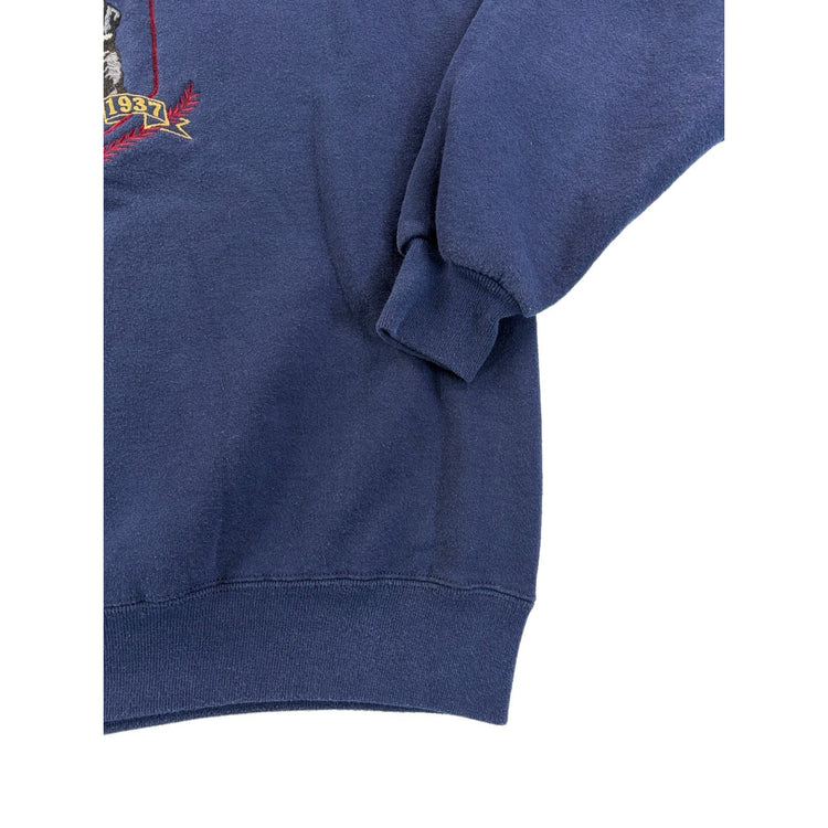 Men’s Vintage Marathon Apperal “ Ducks Unlimited “ Size L Navy Blue Sweatshirt