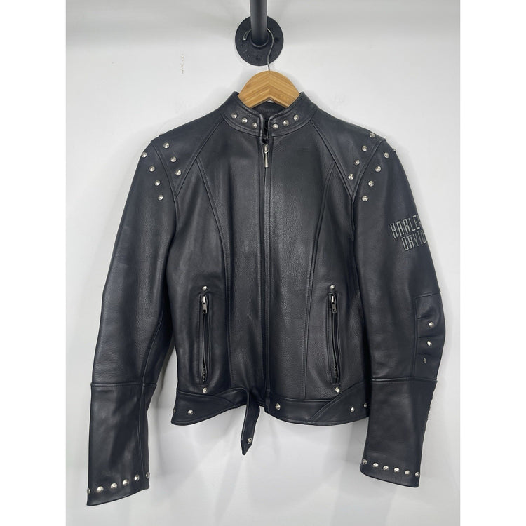 Vintage Harley Davidson Women’s RISING PHOENIX Studded Leather Jacket/X-Small