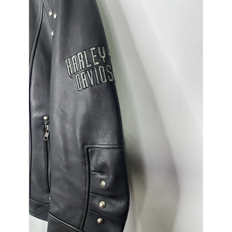 Vintage Harley Davidson Women’s RISING PHOENIX Studded Leather Jacket/X-Small