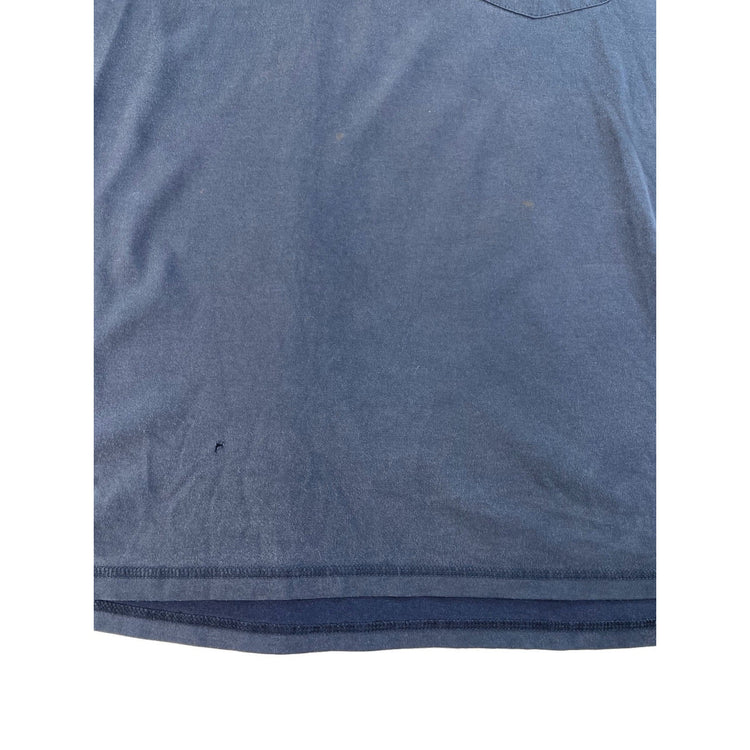 Mens Carhartt Relaxed Fit Short Sleeve Pocket T-Shirt Navy Blue Size L