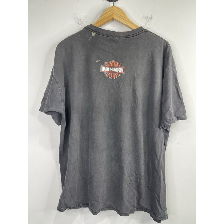 Men’s Vintage Faded Black Harley Davidson 1999 HD Quality Rules T Shirt Sz 2XL