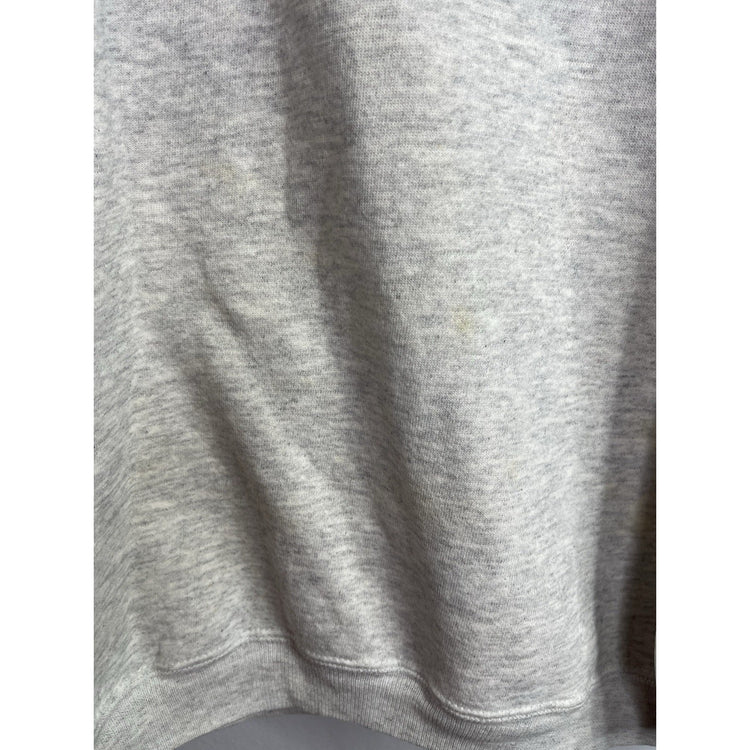 Men’s Vintage Double Crewneck Sweatshirt Brown And Gray Long Sleeve Sz 2XL