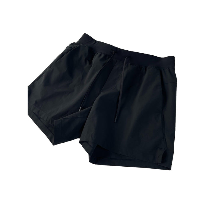 Mens Lululemon Black Pace Breaker Lined Athletic Gym Shorts Size L