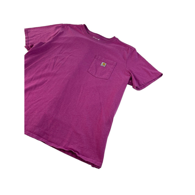 Mens Carhartt Hot Pink Loose Fit Pocket T-Shirt Size 2X