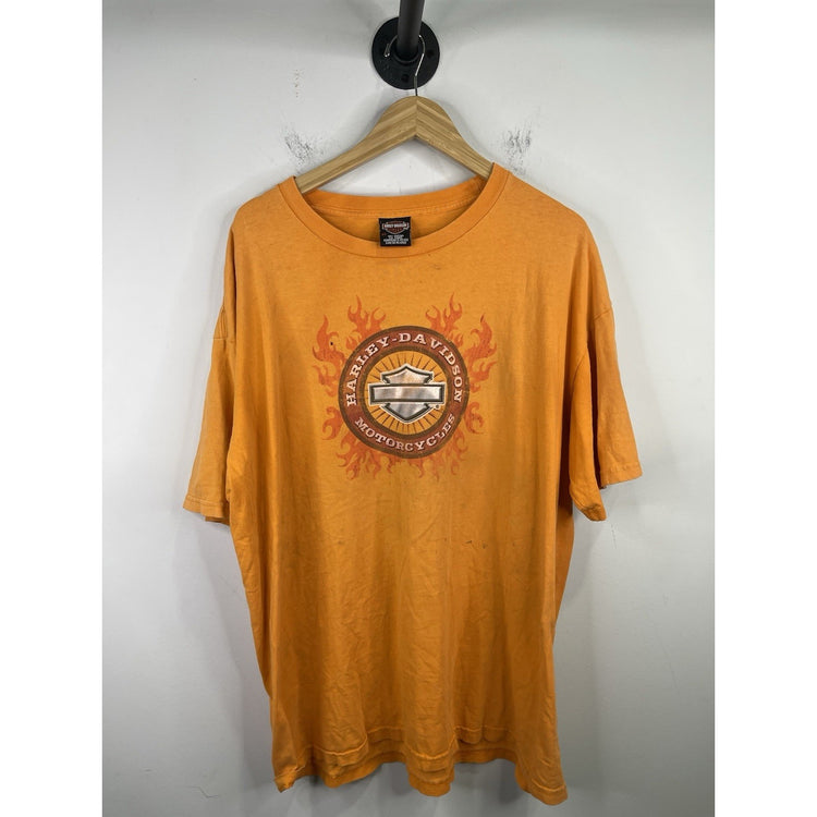 2006 Harley Davidson Stafford Texas Orange T-shirt Size 2XL