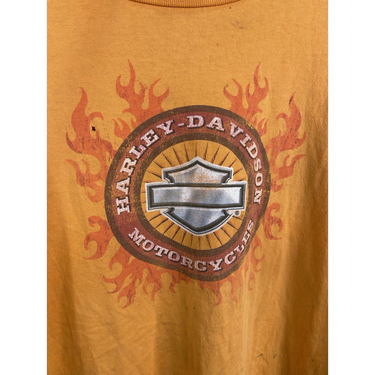 2006 Harley Davidson Stafford Texas Orange T-shirt Size 2XL