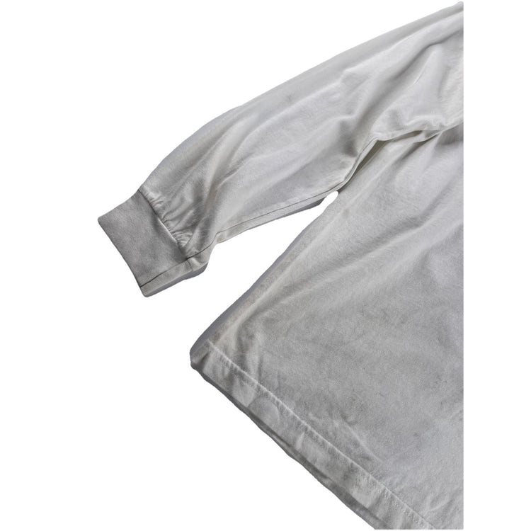 Mens White Long Sleeve T Shirt Remember The Fallen Size M