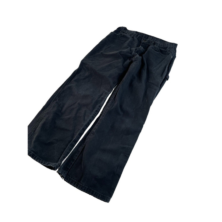 Men's Dickies Carpenter Pants Black Work Wear Size 32x30