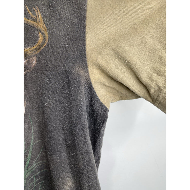 Vintage White Tail Buck T-shirt Size Xl