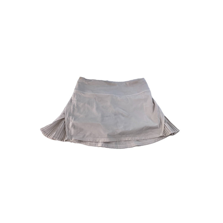 Women's Lululemon Athletic Pleated Skort, Off-White/Cream, Size 2