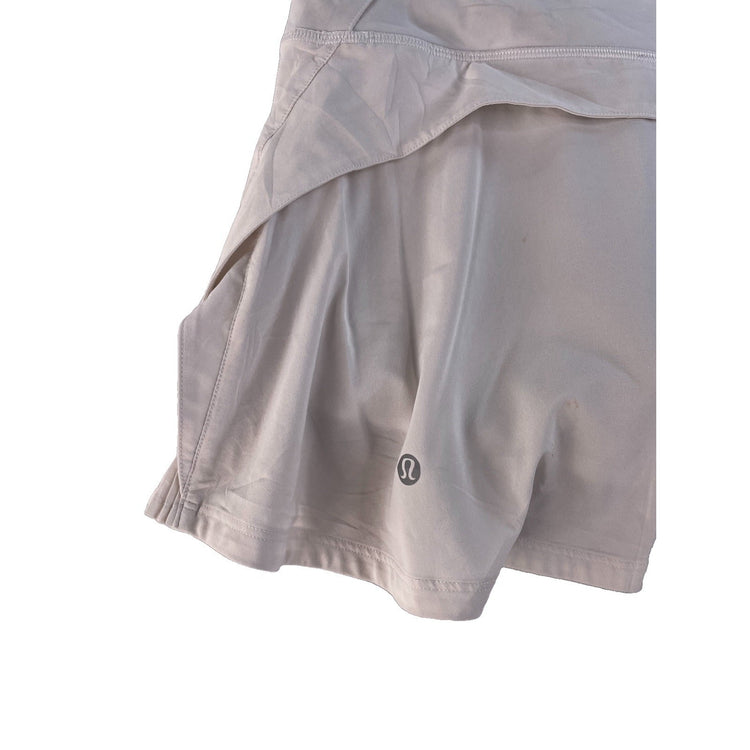 Women's Lululemon Athletic Pleated Skort, Off-White/Cream, Size 2