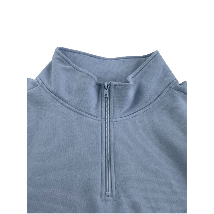Womens Victoria’s Secret PINK Light Blue Quarter Zip Sweater Size 2XL
