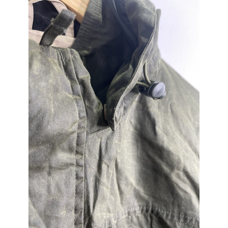 Duluth Trading Co Men’s Olive Green Hooded Insulated Work Jacket Size M