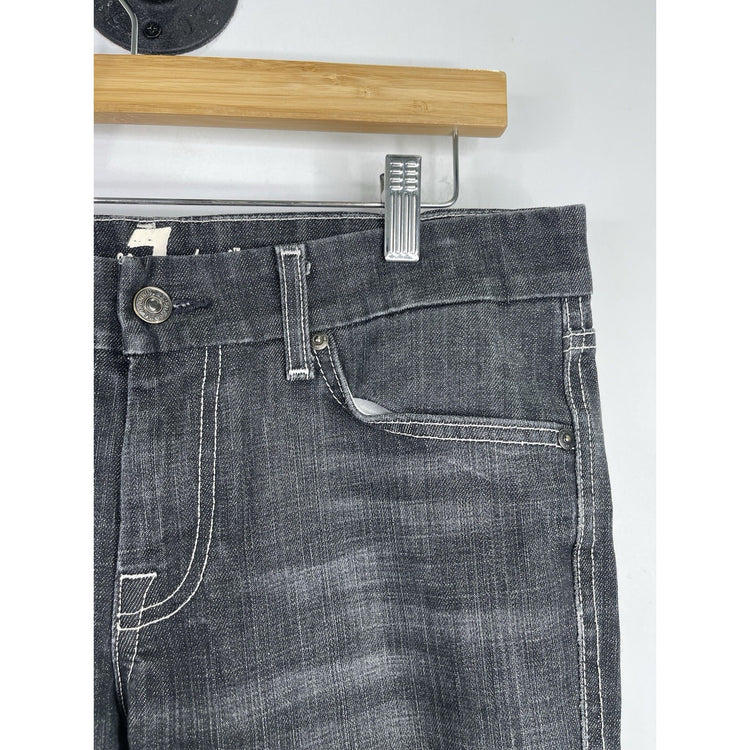 Women’s 7 for all mankind Black Denim Jeans ‘A’ Pocket Size 30