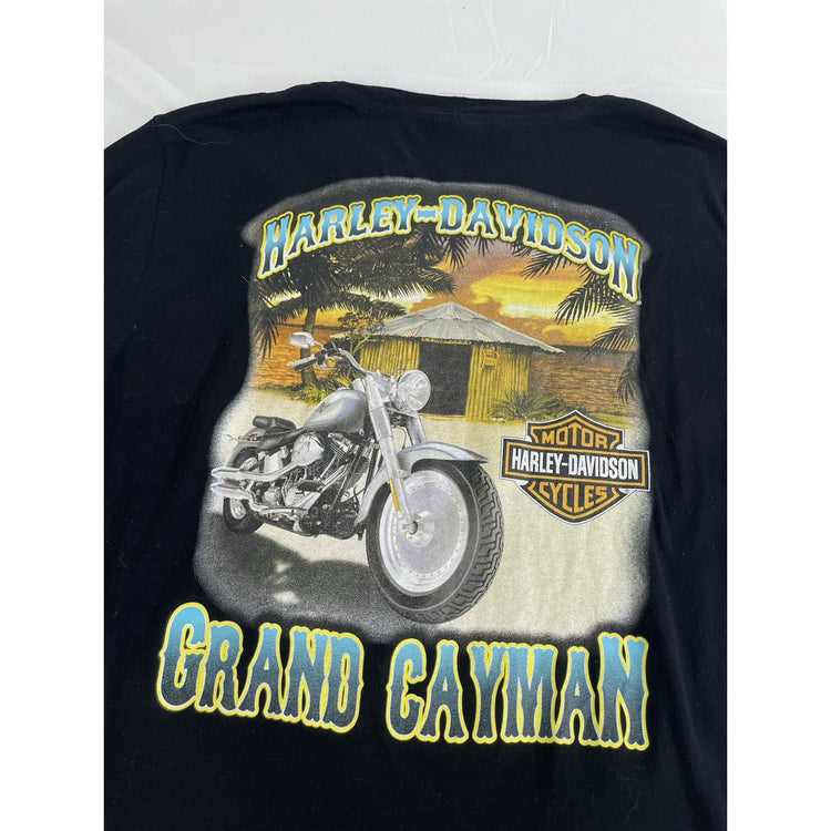 Mens Harley Davidson Grand Cayman Black T-Shirt Size Xl
