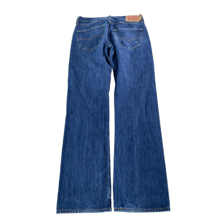 Mens Levis 501 Straight Leg Denim Blue Jeans Size 32x32