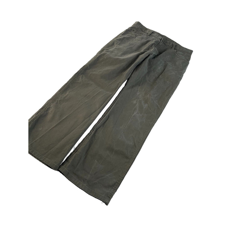 Men's Genuine Dickies Carpenter Pants Olive Green Work Wear Size 32x30