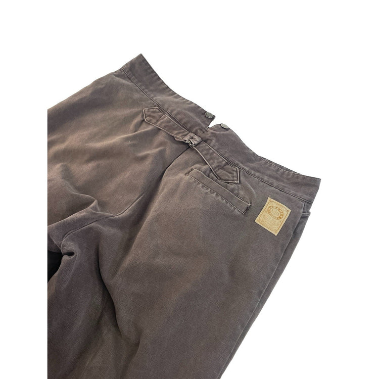 Mens True Western Outfitters Brown Denim Jeans 40X33