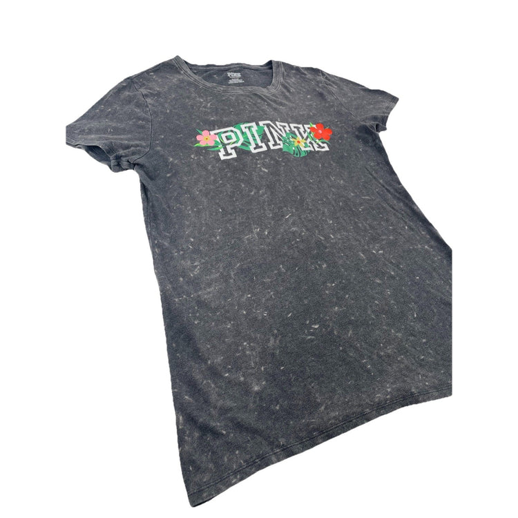 Womens Victoria’s Secret PINK Grey T Shirt Size Medium